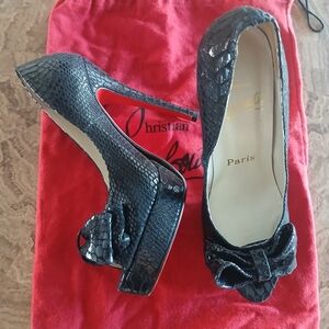 Christian Louboutin Black Heels Sophisticated Style